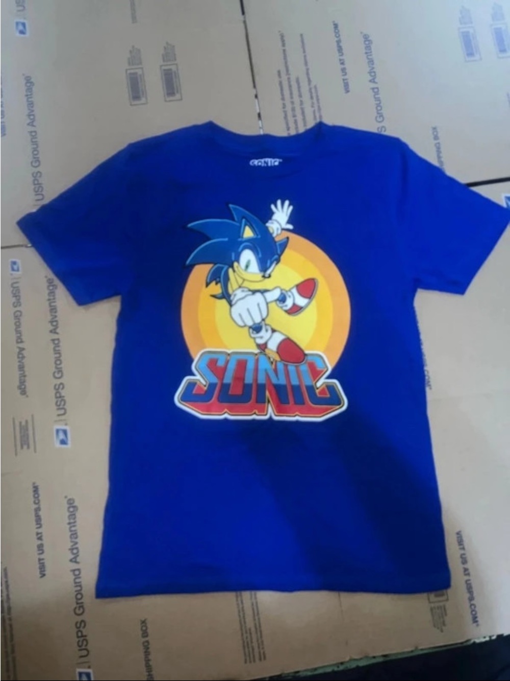 Sonic Short Sleeve Kids Tee in Blue
